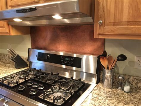 sheet metal backsplash diy|sheet metal backsplash behind stove.